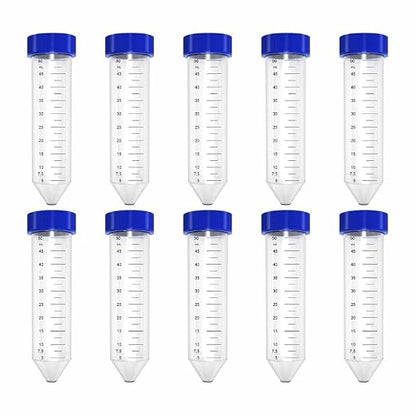 Bello Centrifuge Tube Conical Bottom  with Screw Caps,  Polypropylene Conical Container Microcentrifuge Tube with Graduated Marks For Lab Laboratory