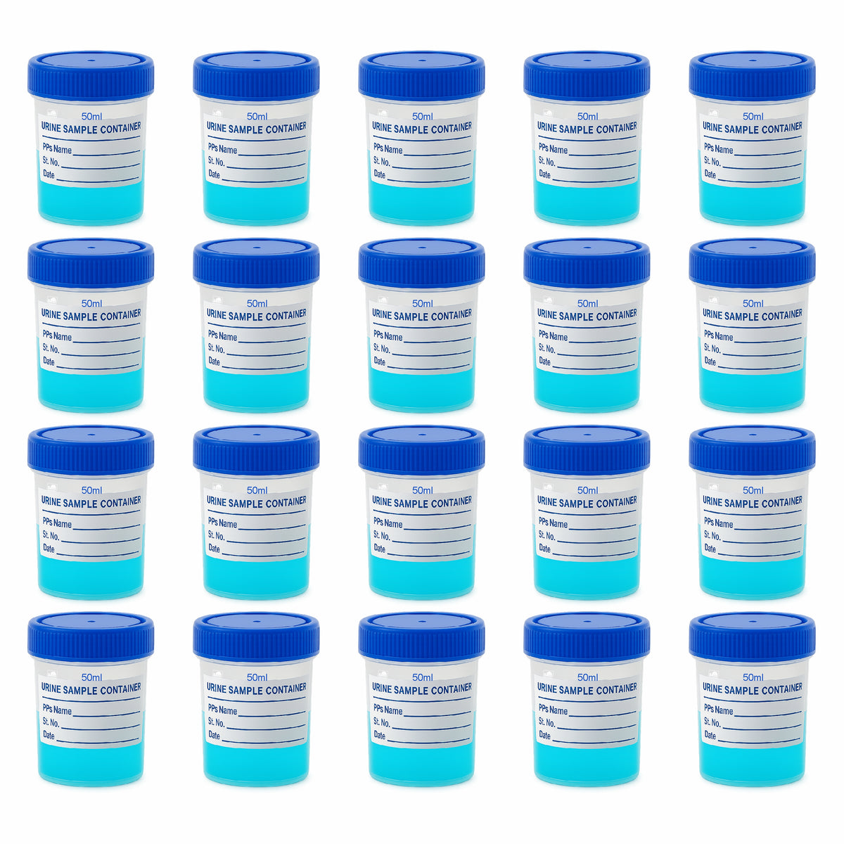 Bello Polypropylene Specimen Collection Container with Leak Proof Lid, Sterile Sample Bottle for Laboratory Testing