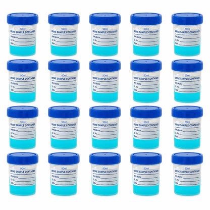 Bello Polypropylene Specimen Collection Container with Leak Proof Lid, Sterile Sample Bottle for Laboratory Testing