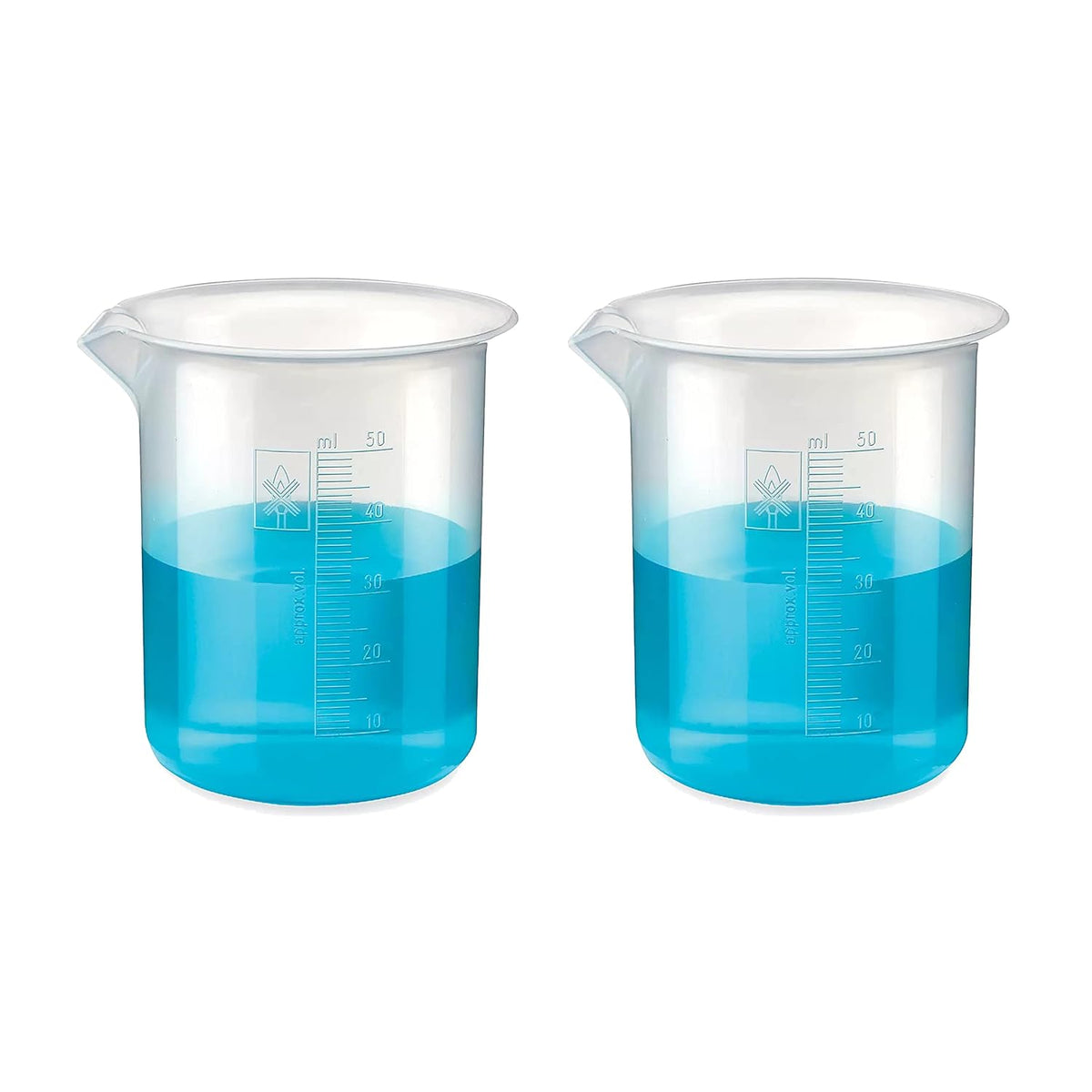 Bello Polypropylene Plastic Beaker with Graduation Marks, Beaker for school collage chemistry lab laboratory