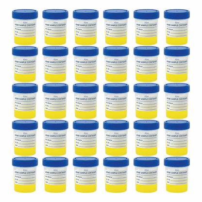 Labxprt Polypropylene Urine Sample Bottles with Lid for school collage chemistry lab laboratory Urine Sample