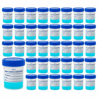 Bello Polypropylene Specimen Collection Container with Leak Proof Lid, Sterile Sample Bottle for Laboratory Testing