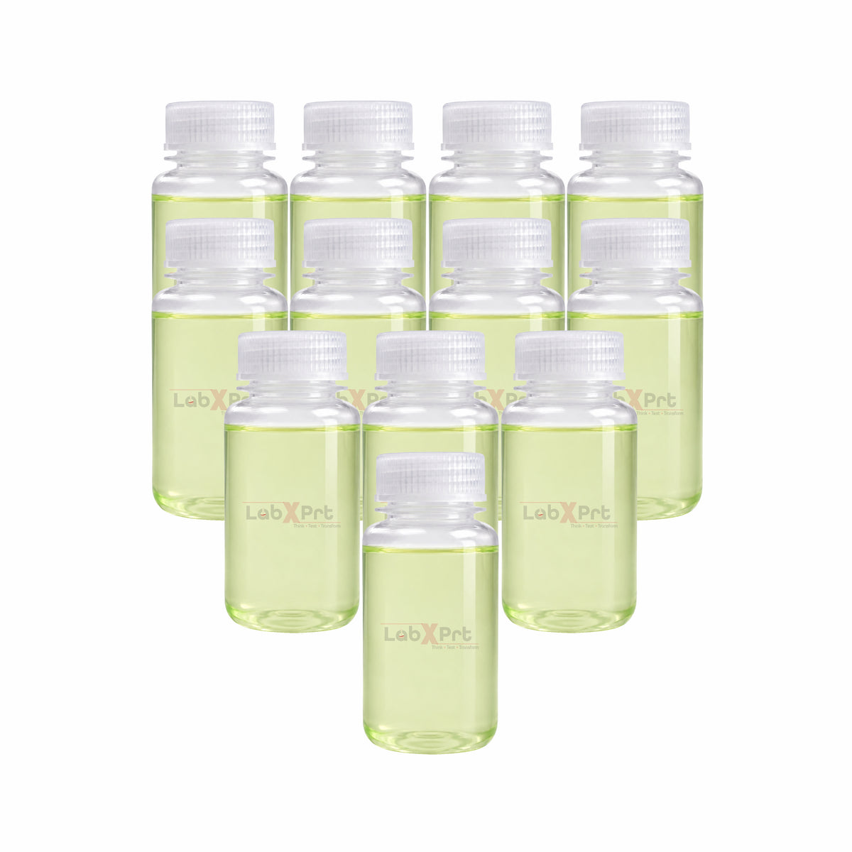 LABXPRT Polypropylene Wide Mouth Reagent Bottles, Translucent Plastic Sample Storage Containers with Screw Cap, Laboratory Water Sample & Liquid Storage Bottles,