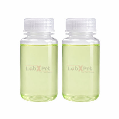 LABXPRT Polypropylene Wide Mouth Reagent Bottles, Translucent Plastic Sample Storage Containers with Screw Cap, Laboratory Water Sample & Liquid Storage Bottles,