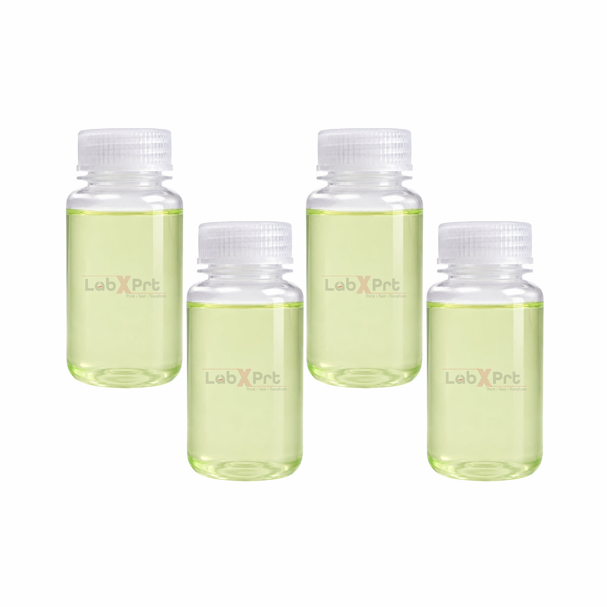 LABXPRT Polypropylene Wide Mouth Reagent Bottles, Translucent Plastic Sample Storage Containers with Screw Cap, Laboratory Water Sample & Liquid Storage Bottles,