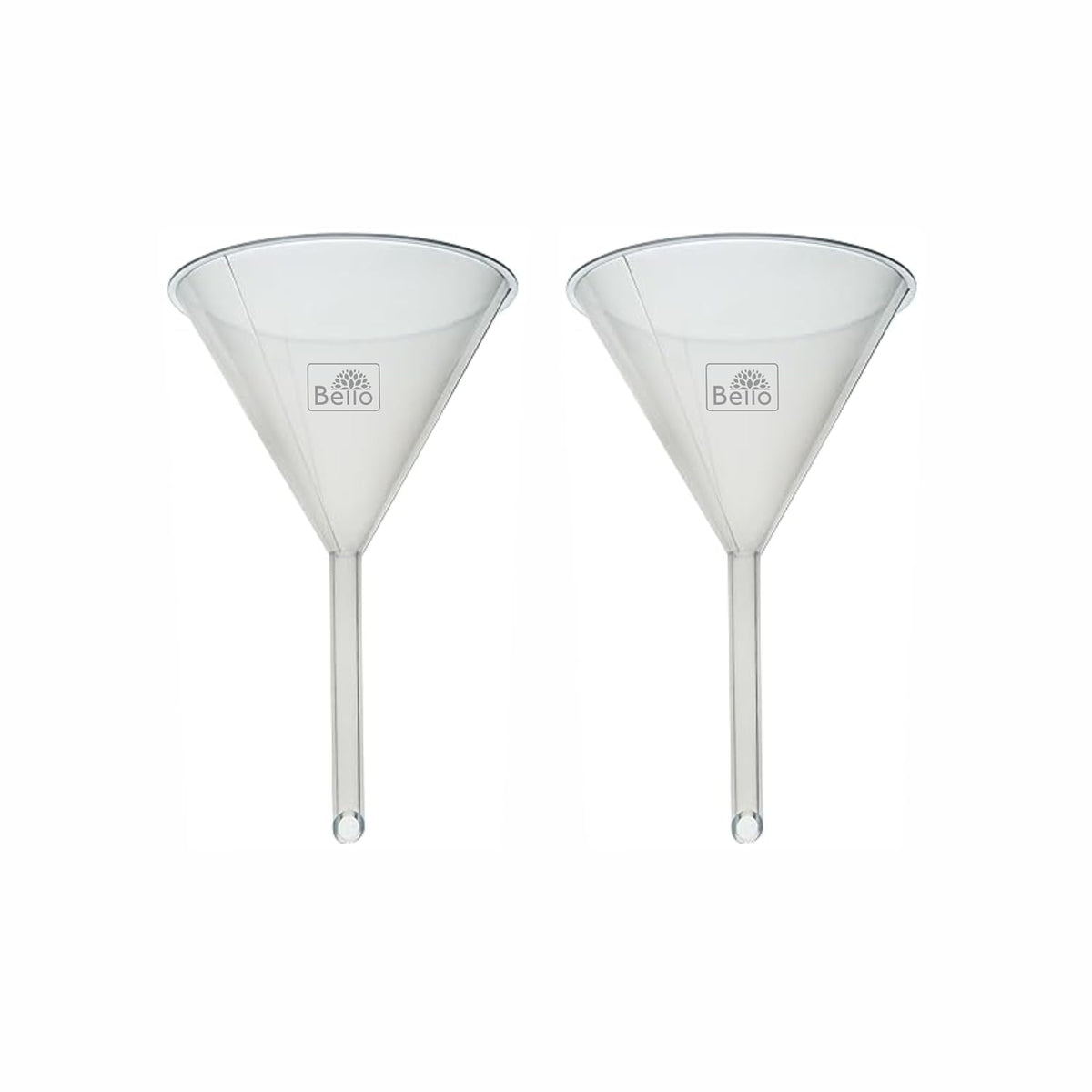 Bello Polypropylene Funnel For School College Lab Laboratory And Home, Kitchen, garage, car used for liquid transfer