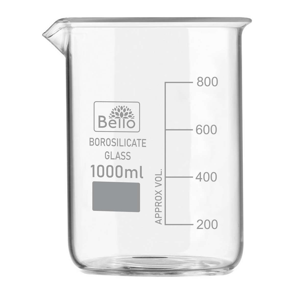 Bello Borosilicate 3.3 Glass Beaker with Graduation Marks,Beakers for school collage chemistry lab laboratory